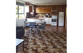 kitchen and dining area